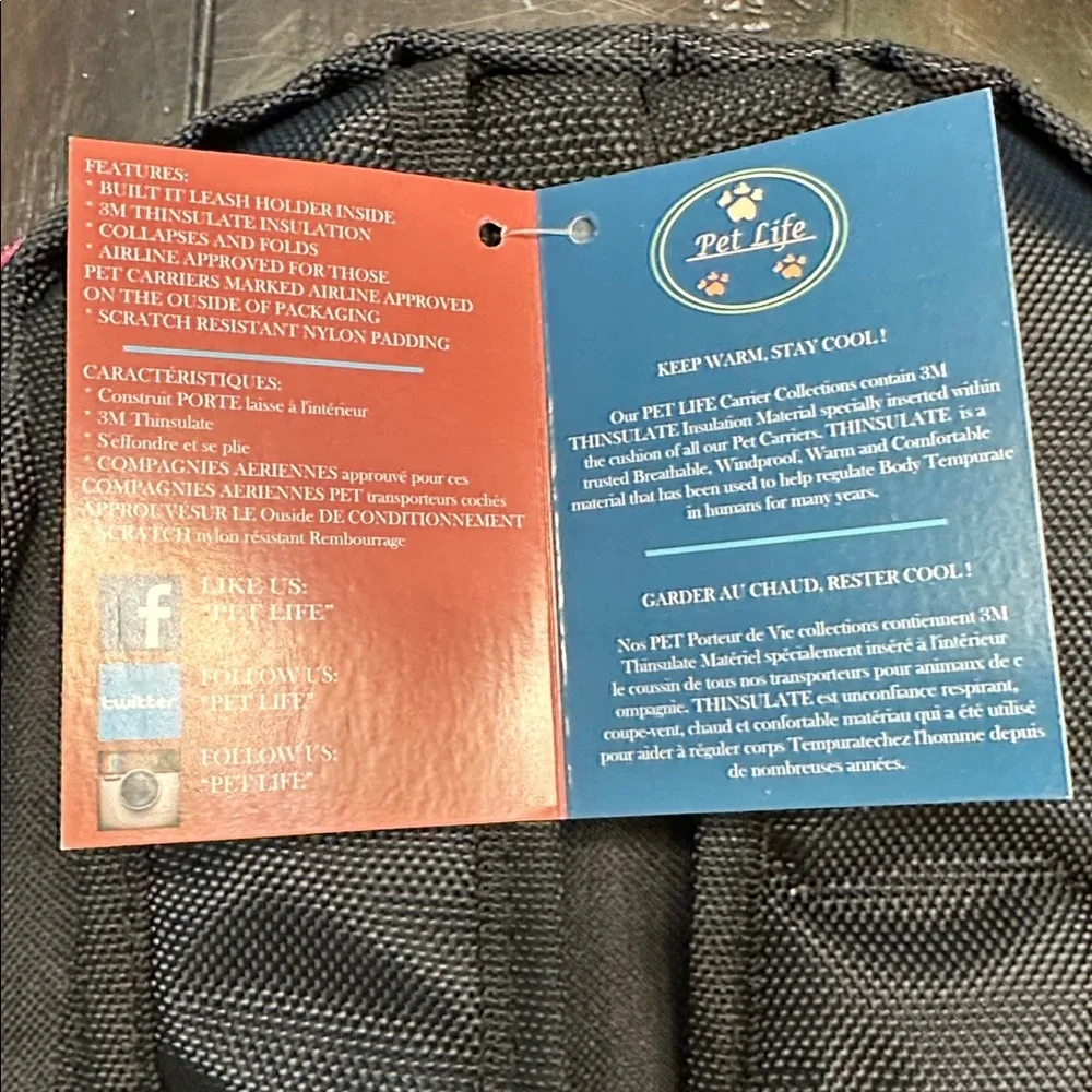 Pet backpack